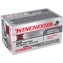 Winchester Ammo 22 Winchester Mag FMJ 40gr FMJ