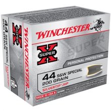 Winchester Super-X Silvertip 44 S&W Spl 200gr JHP 20/bx