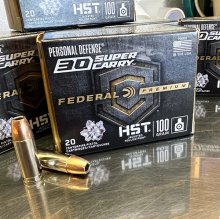 Federal PERSONAL DEF. HST 30 SUPER CARRY 100 gr. JHP 20 rnd/box