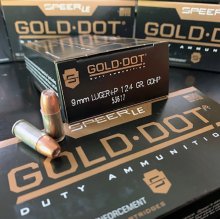 Speer GOLD DOT LE JHP +P Ammo