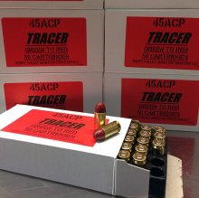 HAPPY VALLEY 45 acp 230 gr. GREEN TO RED TRACERS 50 rnd/box