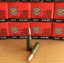 Red Army Standard 7.62x39 124 gr. HPBT 20 rnd/box