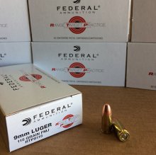 Federal RTP 9mm 115 gr. FMJ 50 rnd/box
