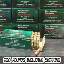 Bulk Piney Mountain RED TRACER Brick LRN Ammo