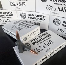 Bulk Red Army Standard WHITE Case FMJ Ammo