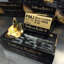 Sellier & Bellot 9 mm 115 gr. FMJ SB9A 1000 rnd/case