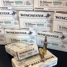 Winchester USA 5.56 62 gr. M855 SS109 GREEN TIP FMJ 20 rnd/box