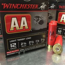 Winchester AA Light Target 12 ga #7.5 1 1/8 oz 25 rnds/box