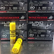 Winchester Elite 20 ga BLIND SIDE HEX Steel Shot #2 25 rnd/box
