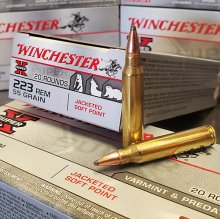 Winchester Super-X 223 55 gr. JSP Jacketed Soft Point 20 rnd/box