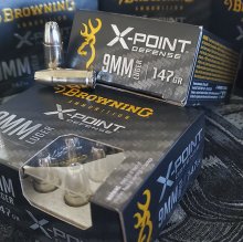 Browning 9mm 147 gr. X-Point JHP 20 rnd/box