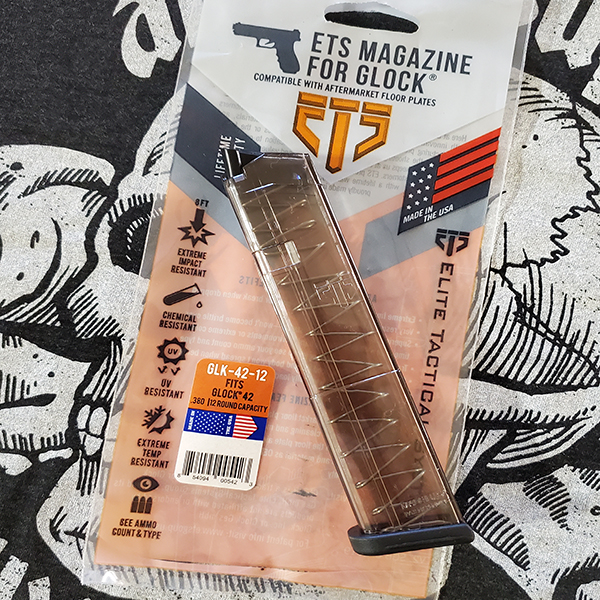 ETS Stick Magazine for GLOCK 42 .380 12 rnd. Smoke