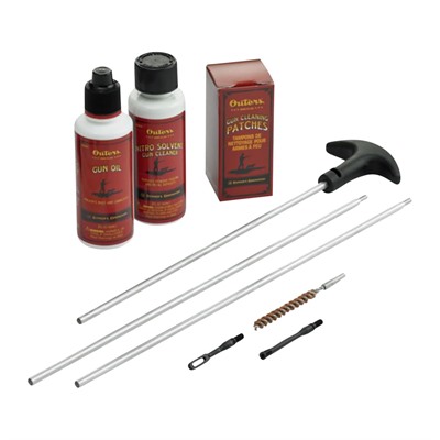 RIFLE CLEANING KIT WITH ALUMINUM CLEANING ROD