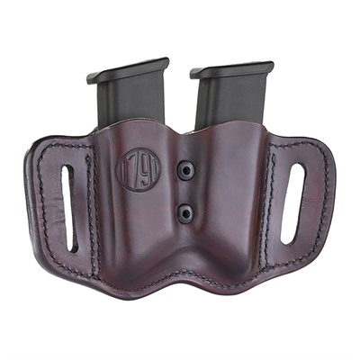 Double Stack Adjustable Magazine Holster Classic Brown