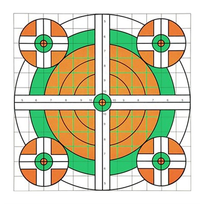 Score Keeper Fluorescent Orange & Green Bull Targets 12pk